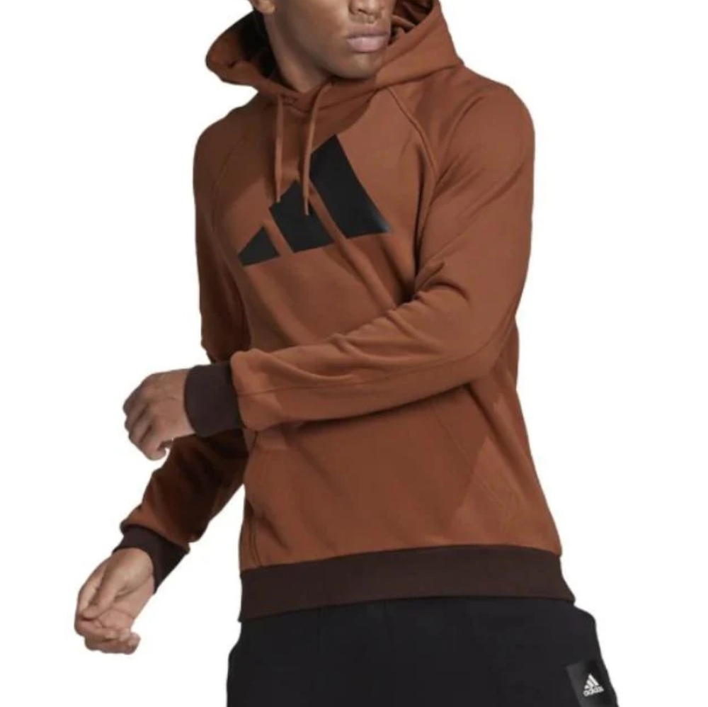 Adidas Brown and Black Sweatshirt Hoodie